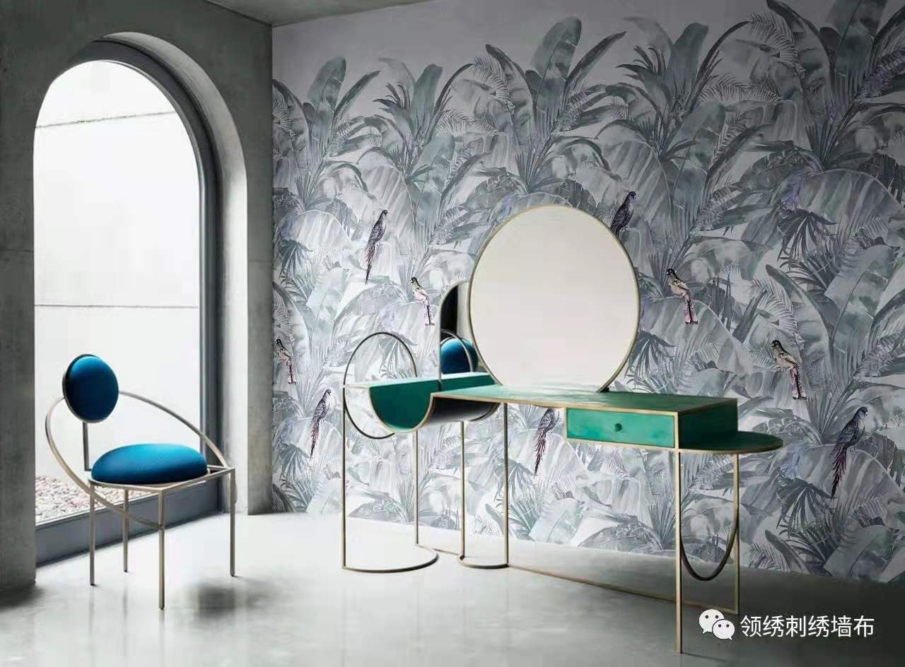 领绣墙布招商电话,领绣刺绣墙布多少钱一平米