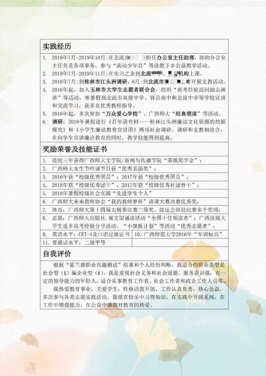 分享干货手把手教你写优秀简历,简历大赛该怎样制作简历更合适