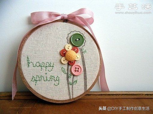 纽扣旧物改造篮子,旧物改造牛仔布做钥匙扣