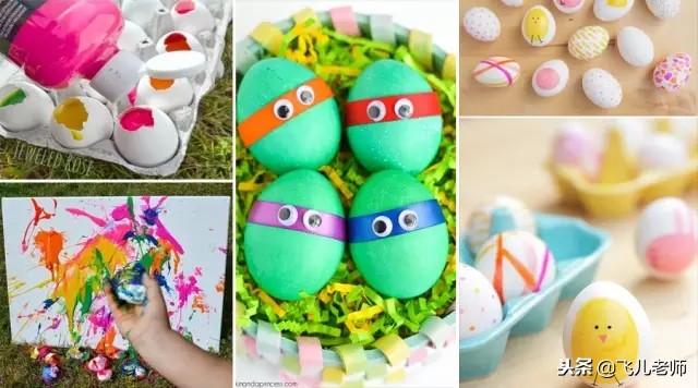 鸡蛋托手工绘画,绘蛋手工简单的