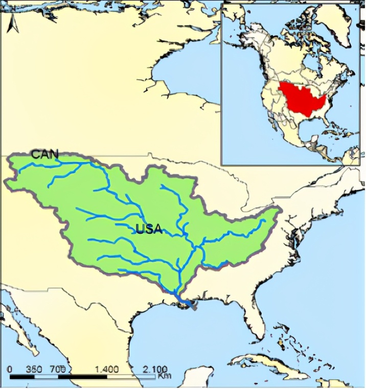 加拿大/美国Mississippi密西西比河流域权利