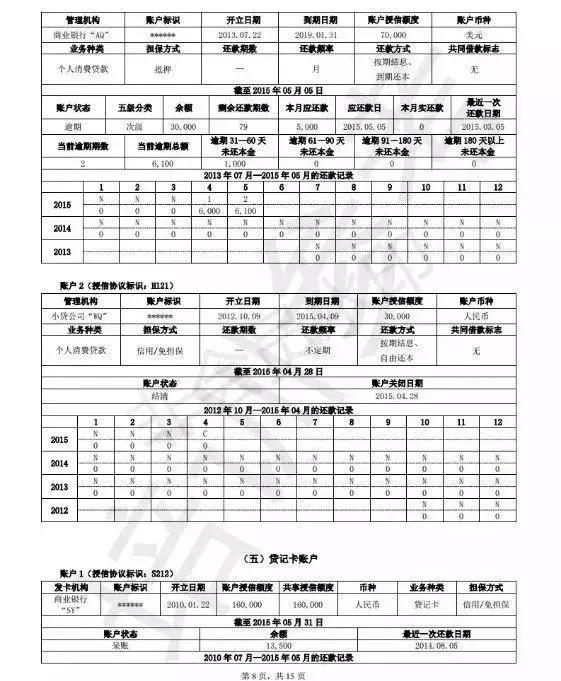 个人征信报告简要版和详细版,如何读懂个人征信报告电子版