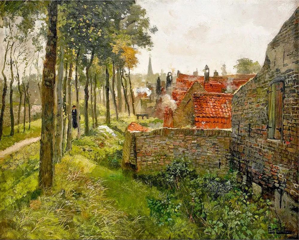 看一百遍都不觉得腻的山水,独特手法和细腻笔触的油画风景