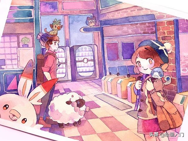 好看的动漫同人本,好看治愈系动漫插画