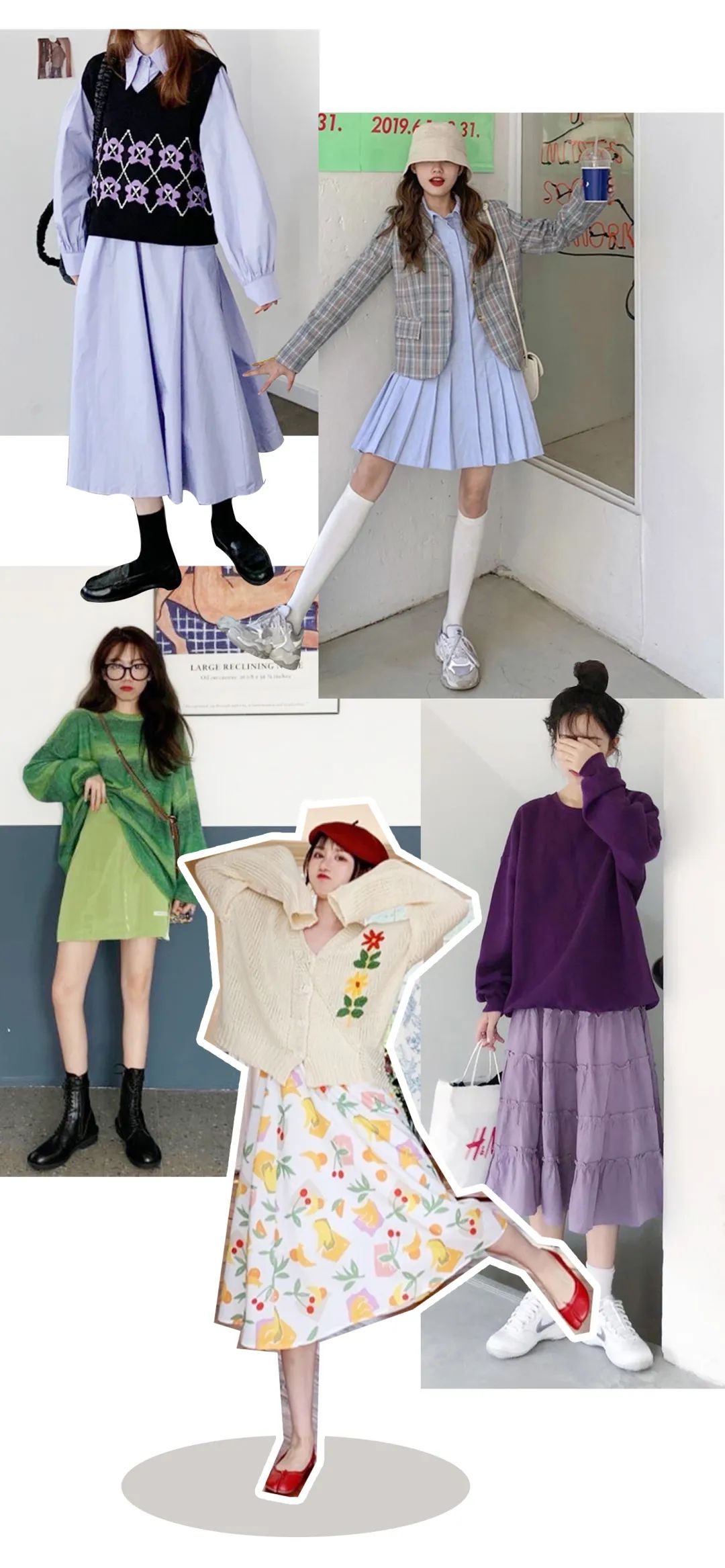 半裙秋冬款小个子连衣裙,春夏裙子推荐显瘦