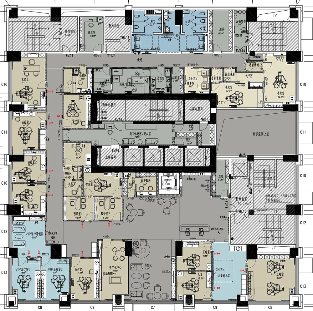 口腔门诊高端设计,天津口腔诊所装修多少钱一平