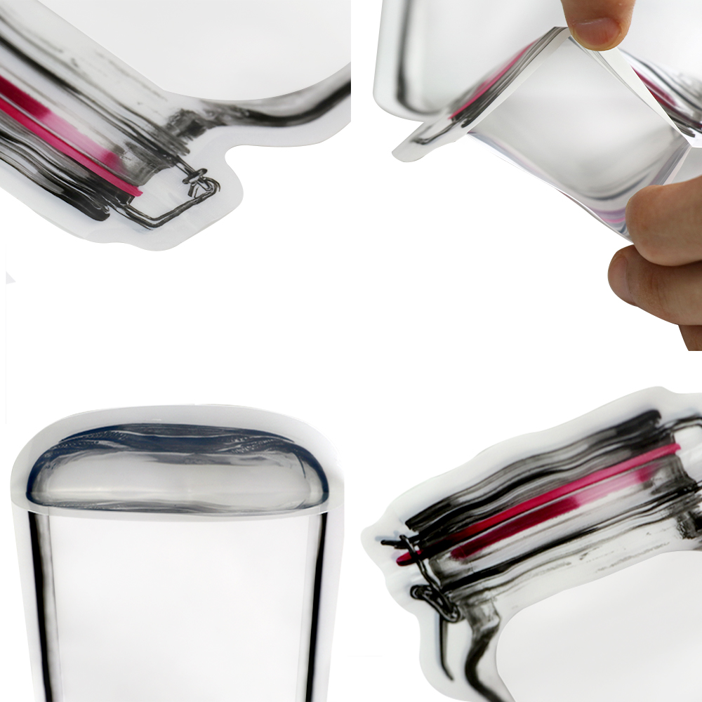 梅森罐造型密封袋,梅森罐硅胶袋