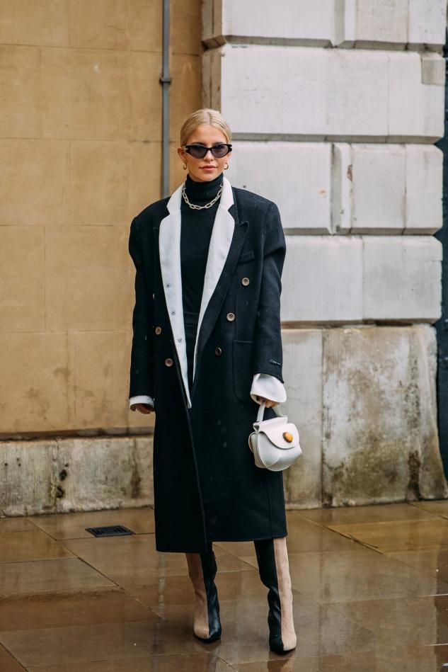 为什么你穿“黑色”的大衣显老气？原一是靴子，原二是内搭