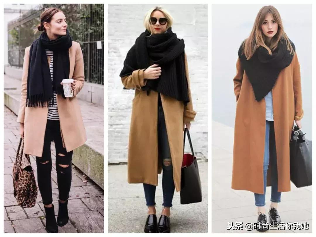 你穿“大衣+围巾”的样子，帅呆了！
