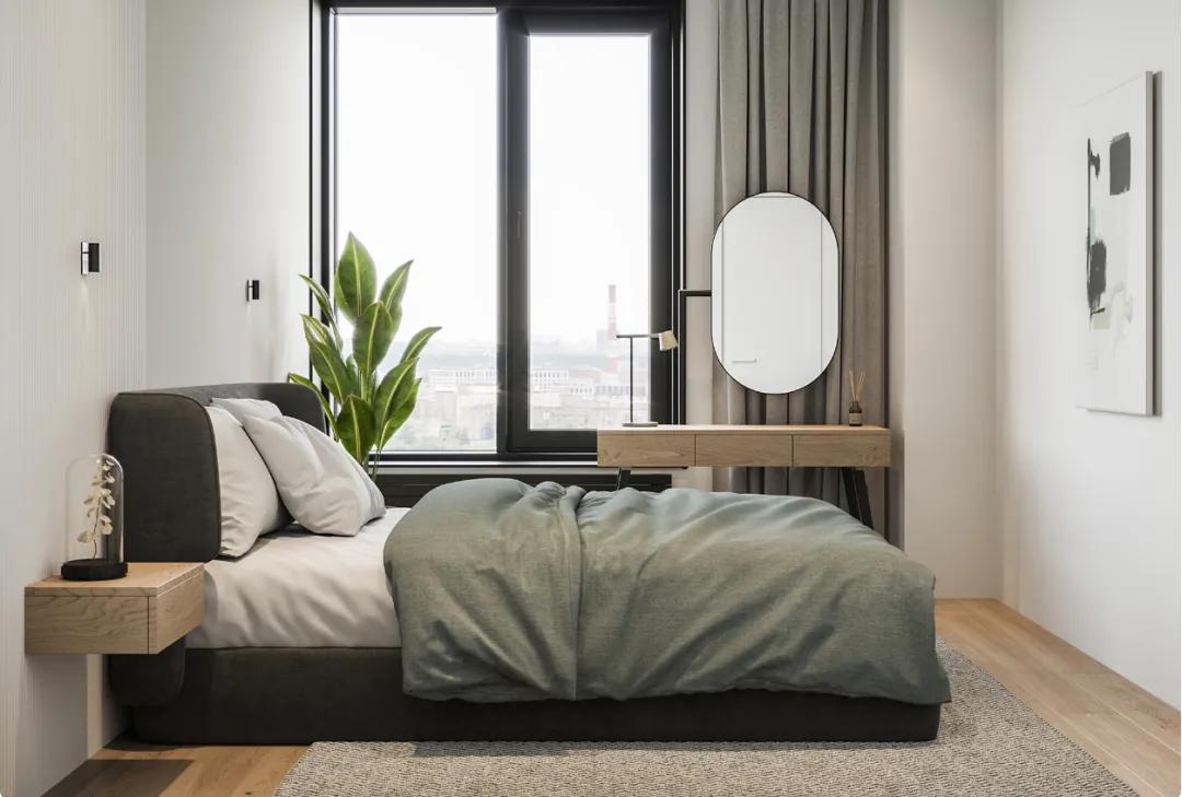 64㎡两房一厅的小空间设计，清新舒适，看完想把家里砸了