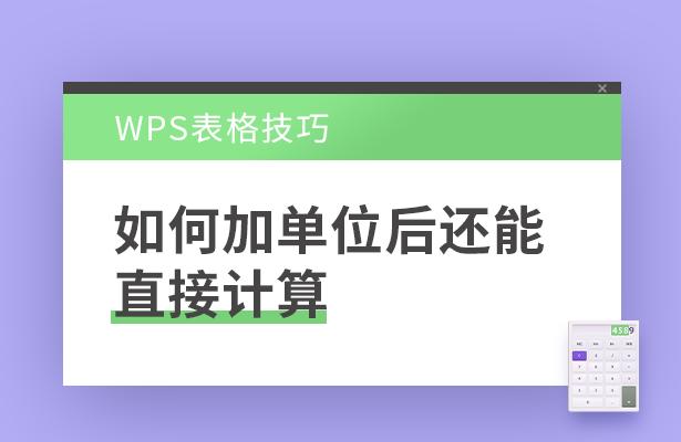 wps带单位怎么计算,wps怎么把表格数字单位去掉