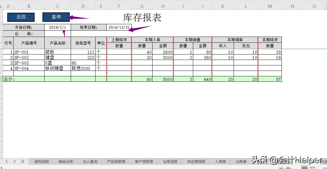 excel全自动库存管理系统制作,Excel全自动进销存管理系统下载