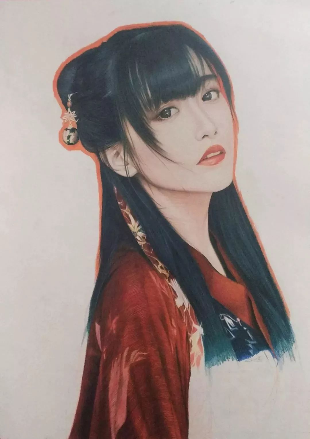 彩铅画完整古风唯美女子教程复杂,彩铅如何画出高级感教程