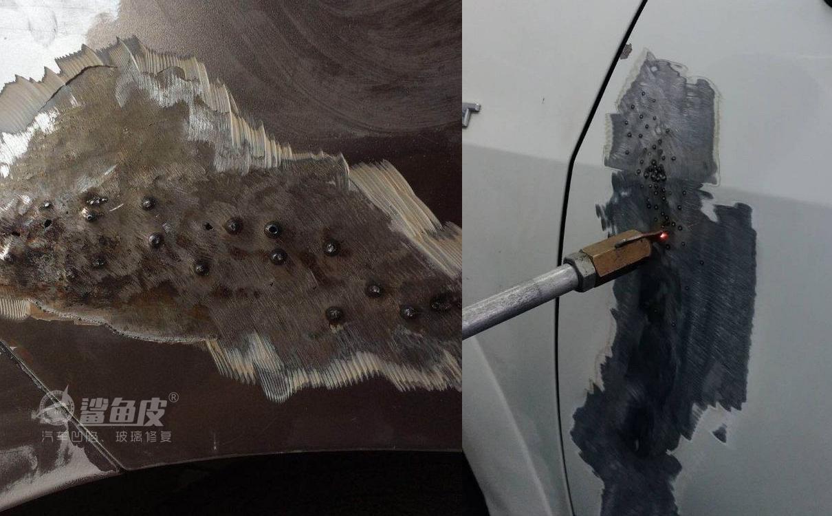 鲨鱼皮凹陷修复和钣金喷漆哪个好?