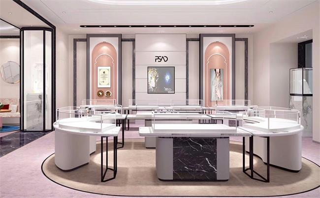 商场展柜布置图解,商场展柜装修过程