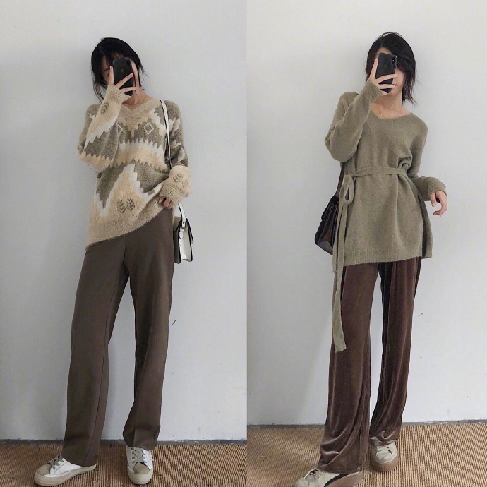 冷春轻熟造型图片,轻熟复古休闲百搭春季时尚