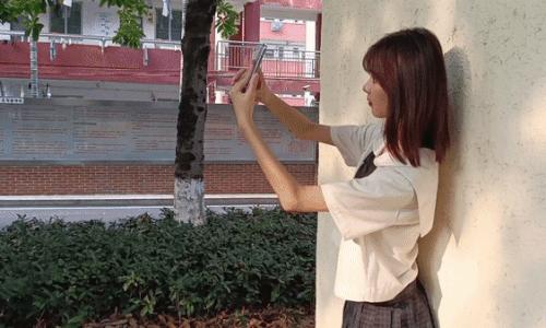 校园风自拍姿势大全,校园小清新自拍