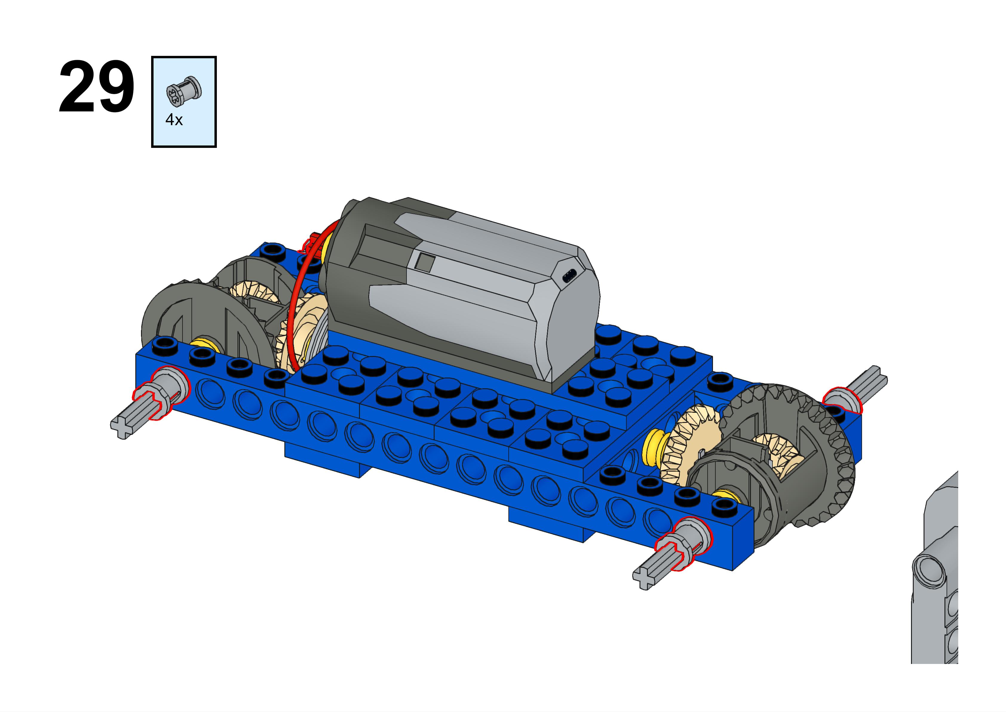 用乐高9686做一辆四驱车,乐高9686小颗粒四驱车搭建教程