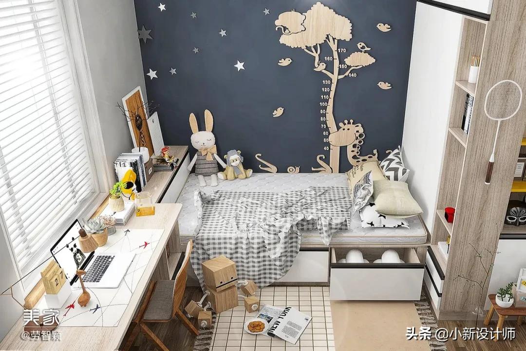 12平榻榻米房间设计带飘窗,小阳台做榻榻米书房装修设计