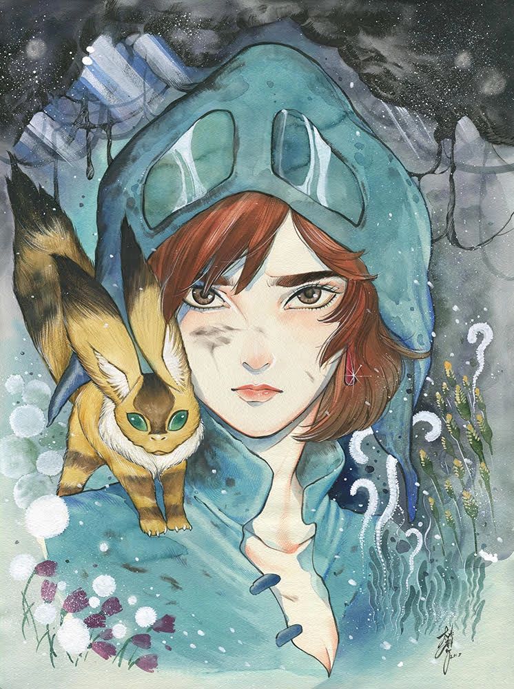 全球50位艺术家致敬宫崎骏作品