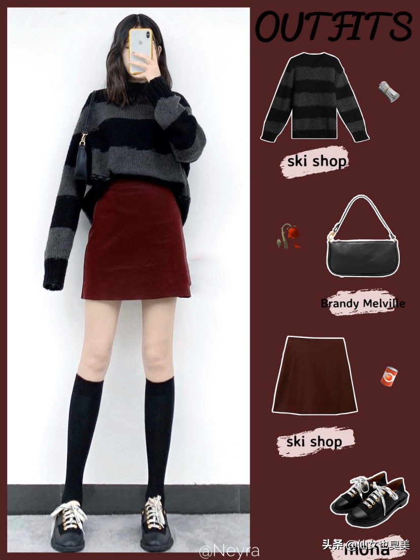 韩版时尚潮流女装穿搭冬季,韩国女装简约穿搭