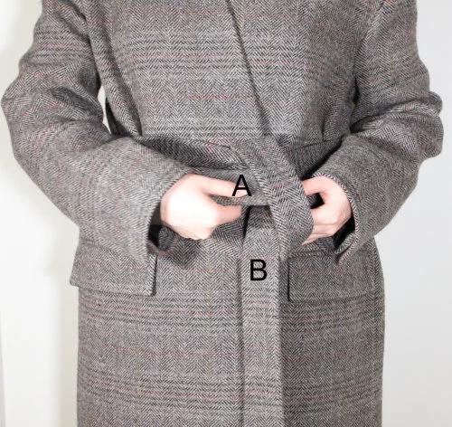 大衣腰带怎么系简单又好看,大衣短腰带系法简单又好看的系法