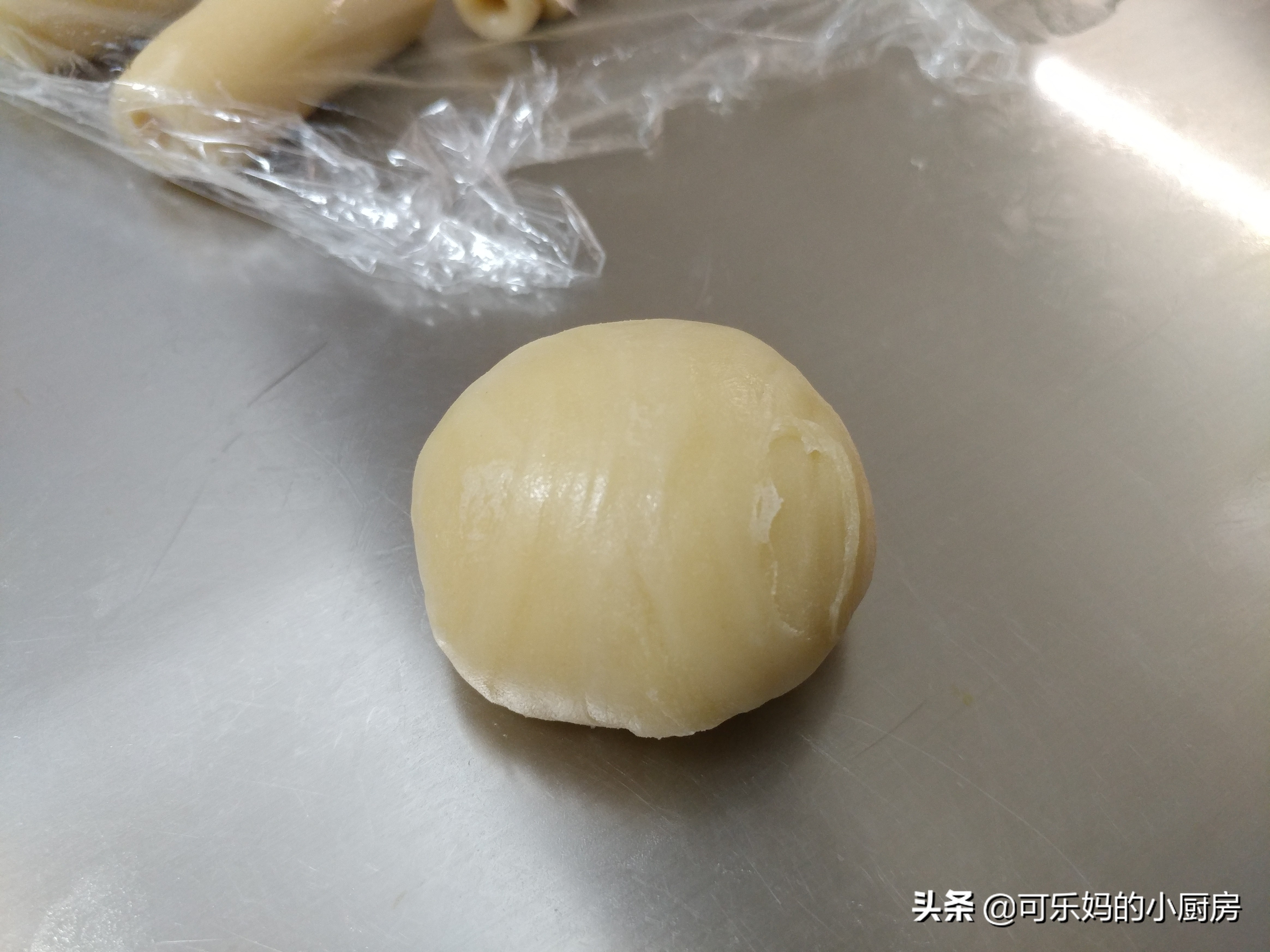 千层中式酥皮点心制作视频,蛋挞皮做绿豆酥饼