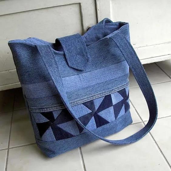 牛仔裤旧了千万别扔,牛仔裤不要扔diy牛仔包颜值很高