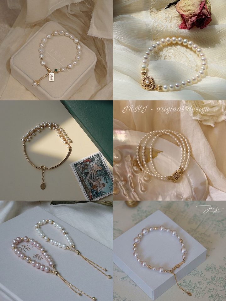 18精品圆珠手链,小众饰品店铺耳环