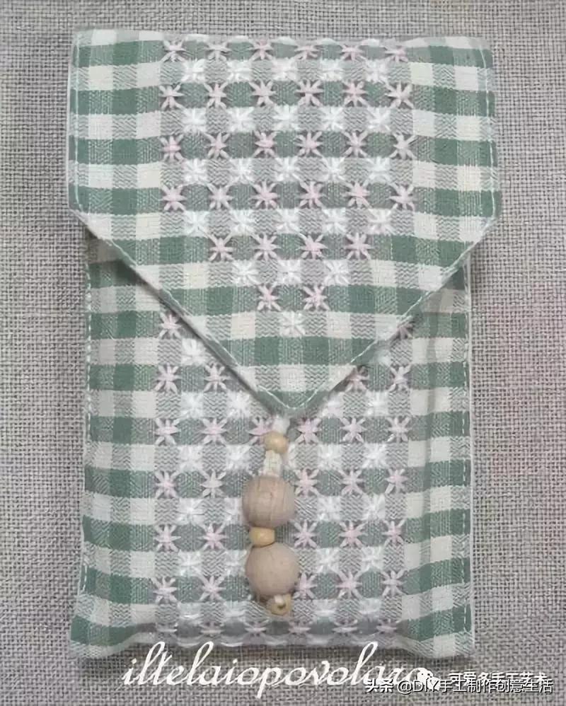桌布花边的手工刺绣,刺绣桌布diy简单图案