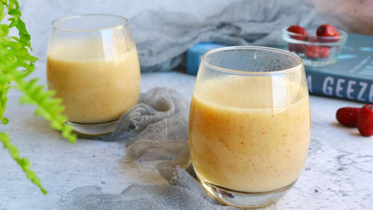 小米核桃红枣糊,小米苹果红枣糊