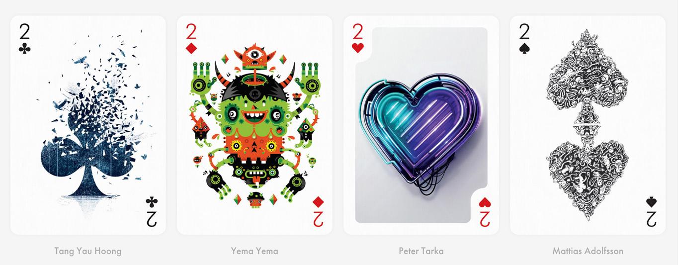 扑克牌广告创意教学,扑克牌创意海报