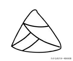 幼儿端午节粽子简笔画图片,端午节粽子怎么画可爱简笔画