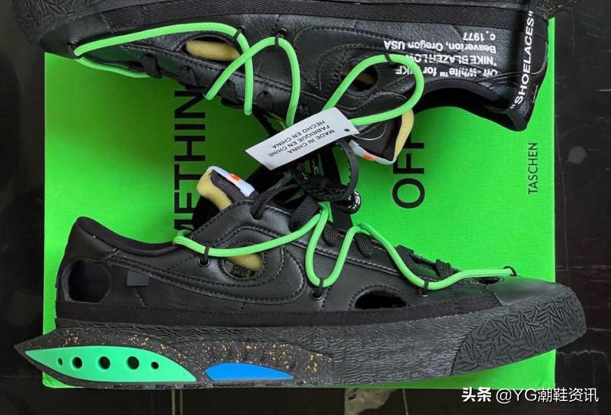 owxnikedunklow新配色实物曝光,nikeblazerlow米白粉色