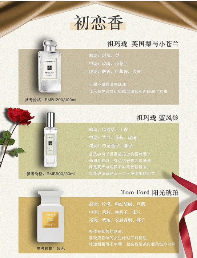 520用女生香水,520香水送哪个好