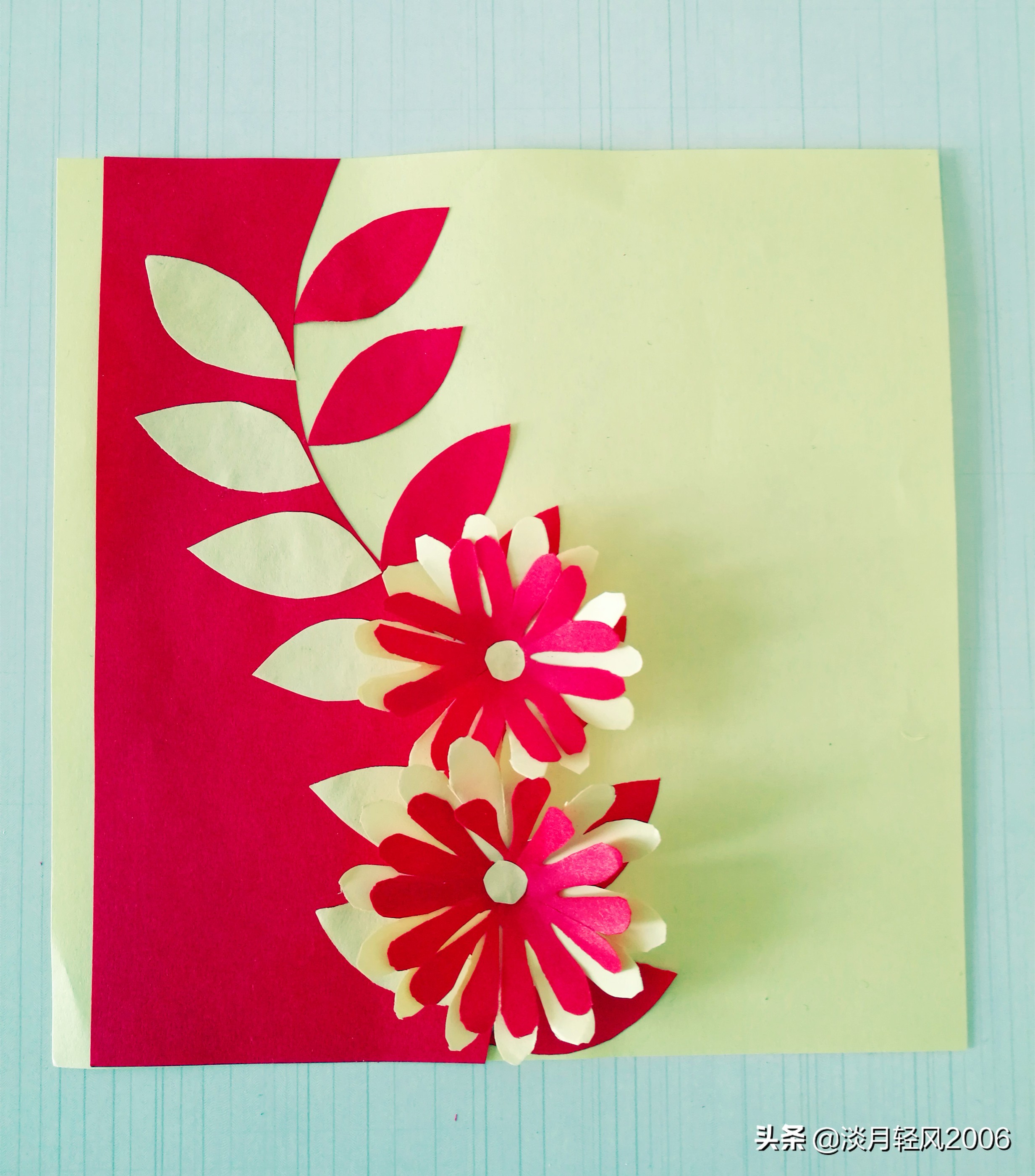 幼儿园手工卡纸制作可爱贺卡,幼儿园100种手工卡纸贺卡