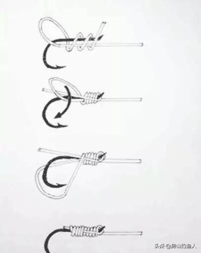 钓鱼鱼钩的绑法技巧,鱼钩绑线教程永不脱钩