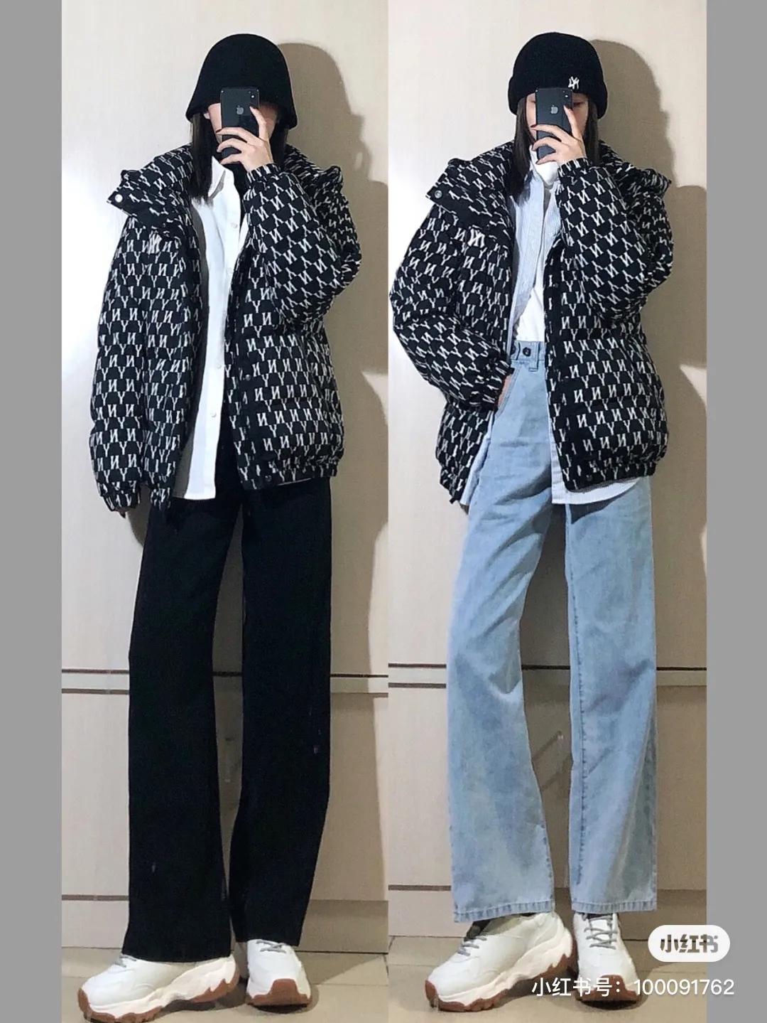 MLB羽绒服经典老花款，妥妥的潮流感和高级感，穿着过年是真爱了