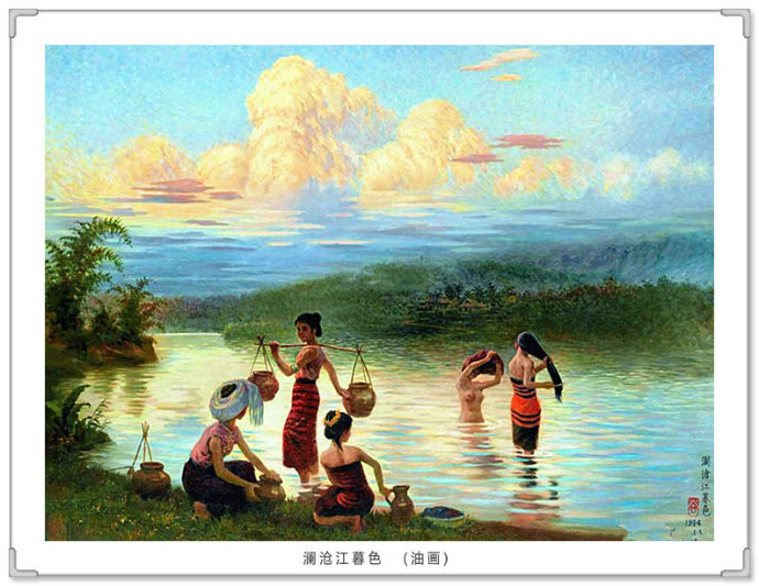 宫廷油画复古写真,高级灰风景油画写生作品