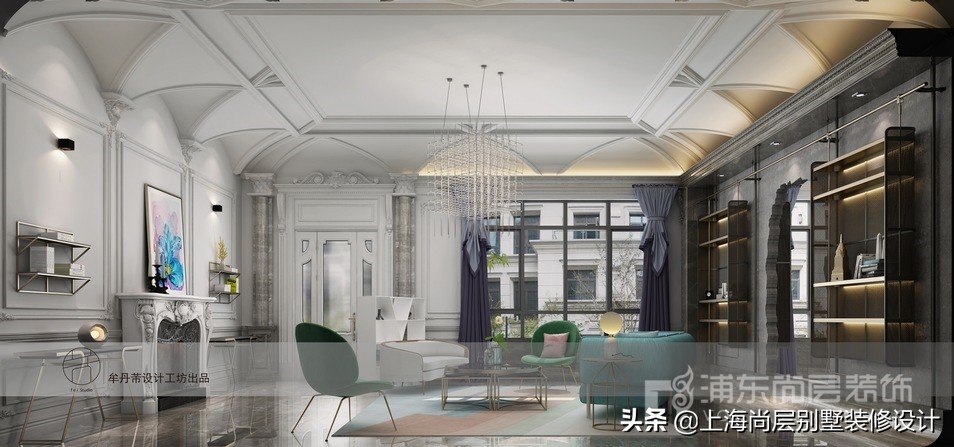 海淀法式轻奢别墅设计,青岛法式轻奢别墅设计
