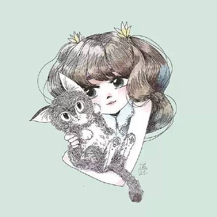 彩铅手绘动漫人物插画,彩铅人物画法作品欣赏