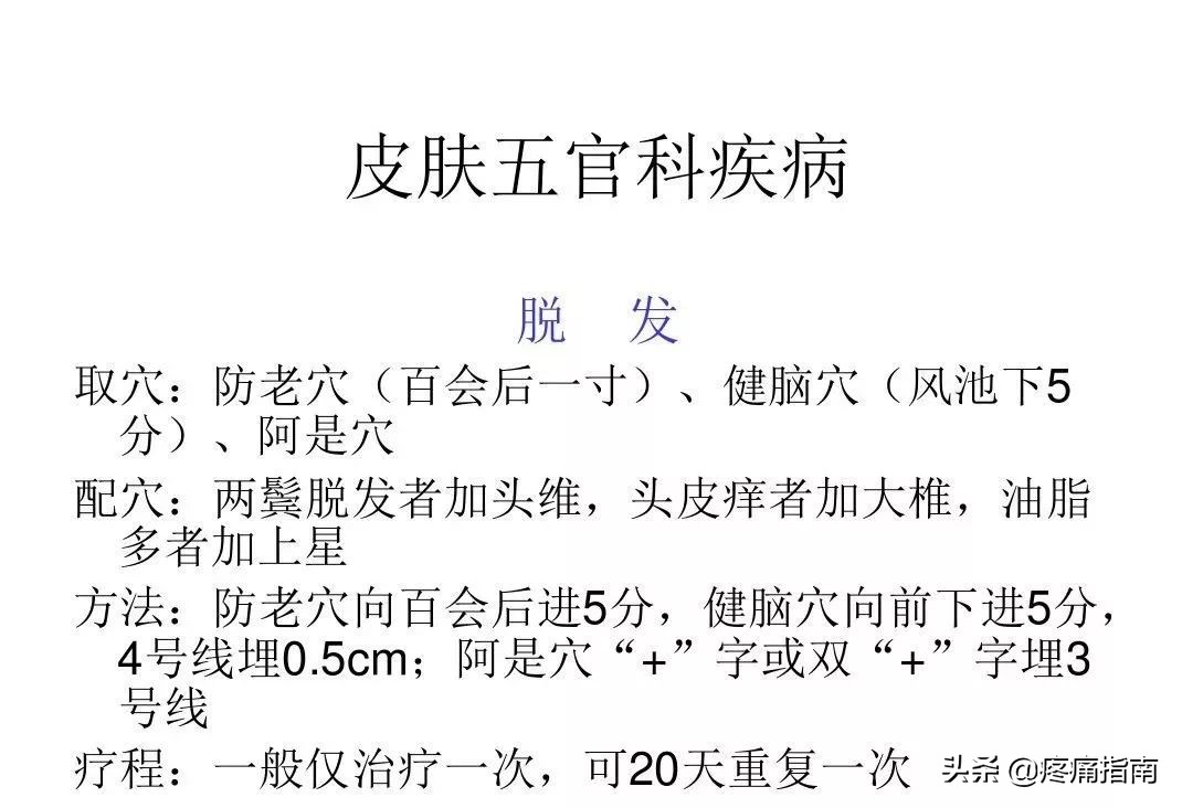 穴位埋线治疗最好方法,常见病的穴位治疗视频