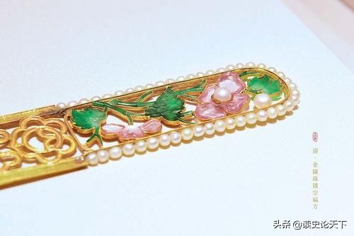 古代宫廷首饰纹样图,清代首饰纹样