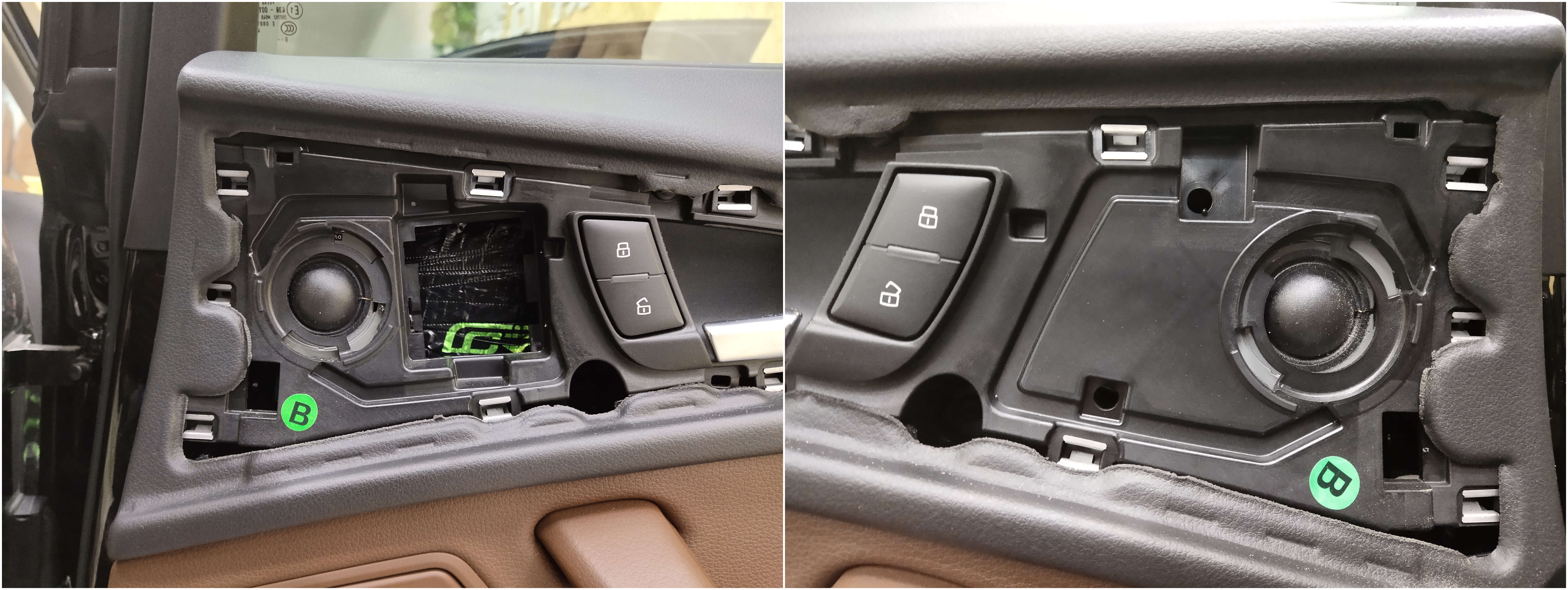 奥迪A6L改装音响升级丹拿372喇叭加装功放双层隔音赤峰鑫航音响