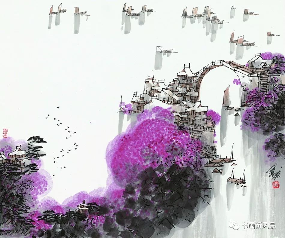 美到窒息的江南山水,中国风江南山水