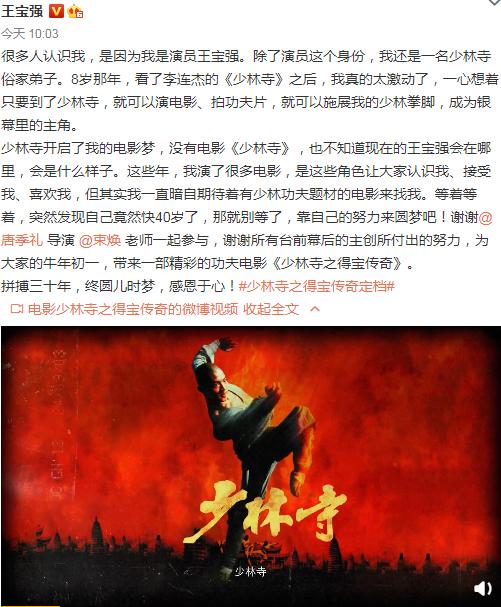 王宝强少林武打片段,王宝强致敬少林寺