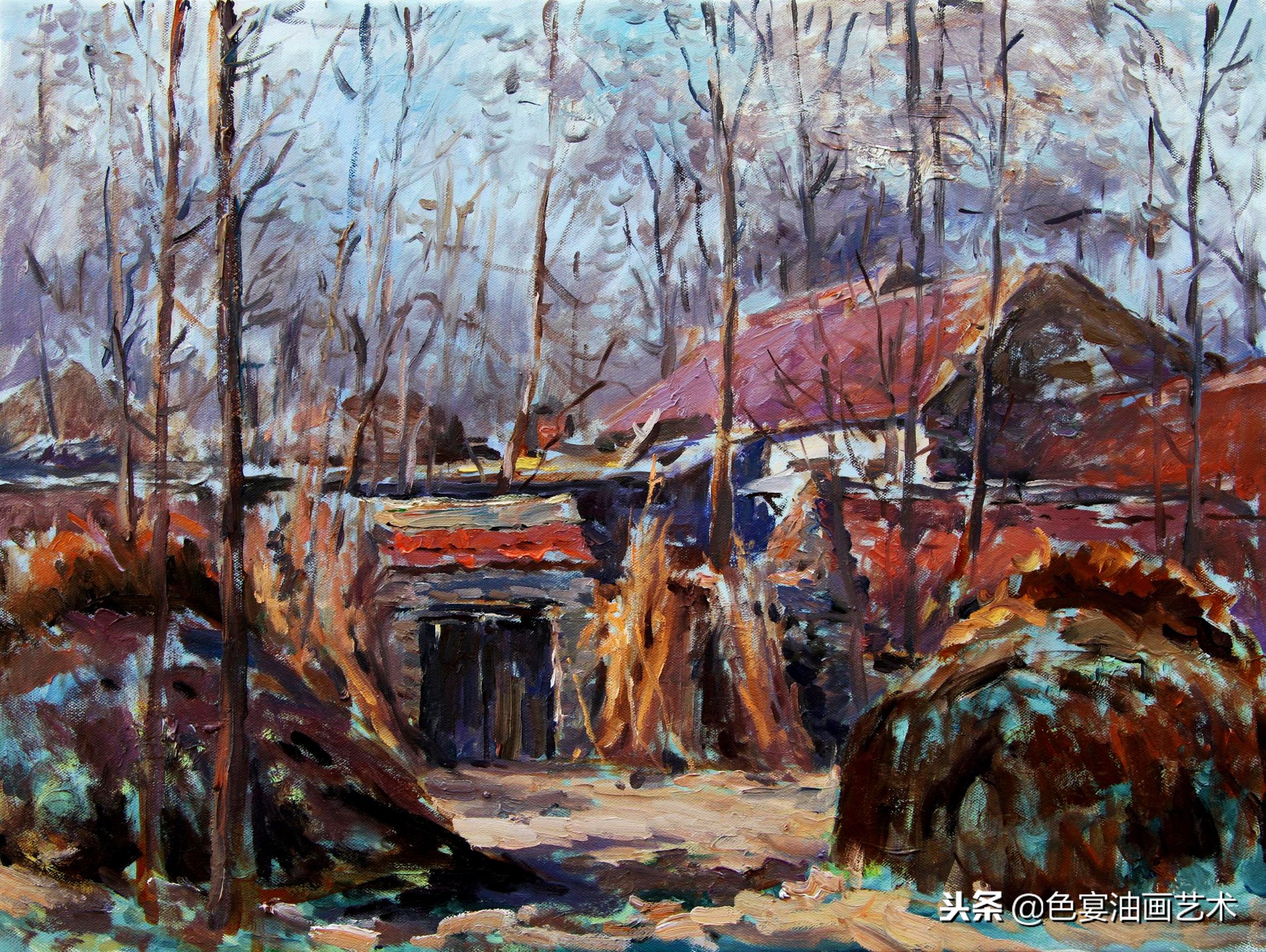 俄罗斯油画大师风景油画教程视频,油画大师油画风景创作教学视频