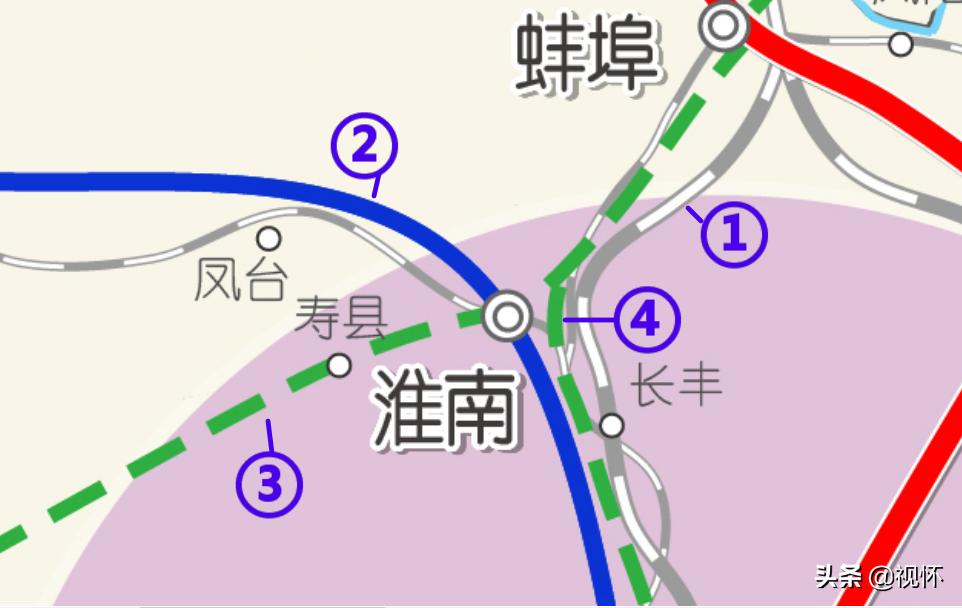 淮南和蚌埠城际铁路,淮南市未来高铁四个站