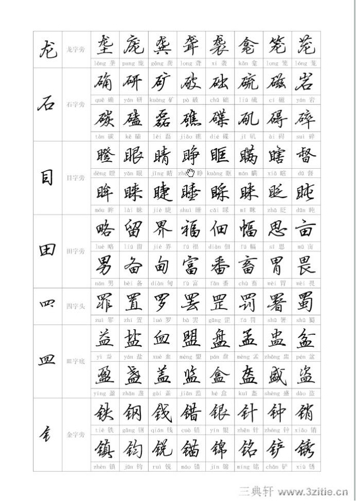 钢笔行书字帖买谁的好,钢笔行书字帖高手三十六技法