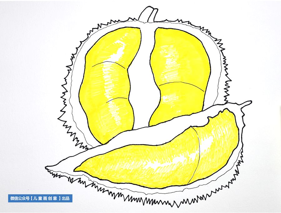 儿童画水果简笔画教程,儿童水彩笔画水果怎么画